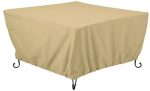 Venrey Terrazzo Water-Resistant 52 Inch Square Fire Pit Table Cover For Sale