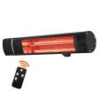 Sunday Living Electric Patio Heater, 1500W Outdoor Heater with 3 Power Settings, Infrared Heater with Remote Control, Overheat Protection, Super Quiet Wall Mounted Space Heater, In Outdoor, TW15R Cheap