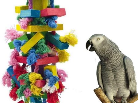 ZOHOKO Parrot Skill Training Educational Interactive Toys, Building Blocks, Nibbling, Foraging for Conures Budgies Lovebird Online