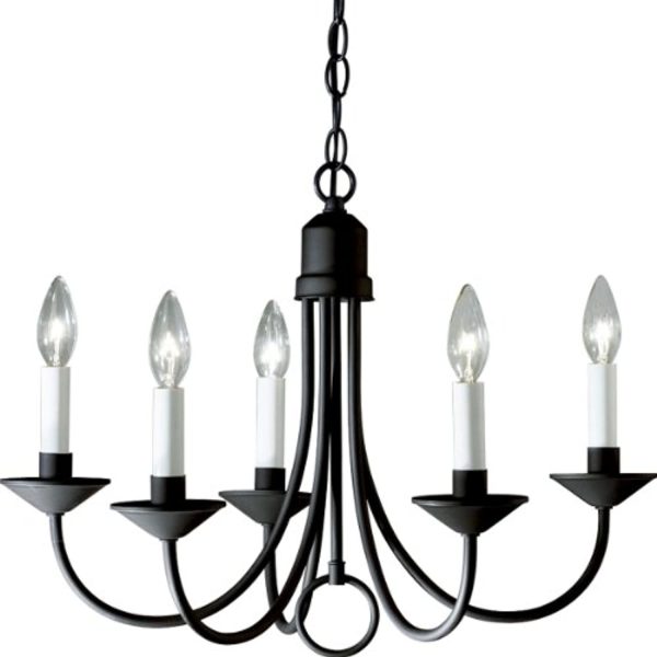 ZZCHML P4008-31 Five Light Chandeliers, 21-Inch Diameter x 16-Inch Height, Black Sale