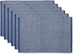 DII Two-Toned Collection Tabletop, Table Runner, 13x72, Navy Cheap