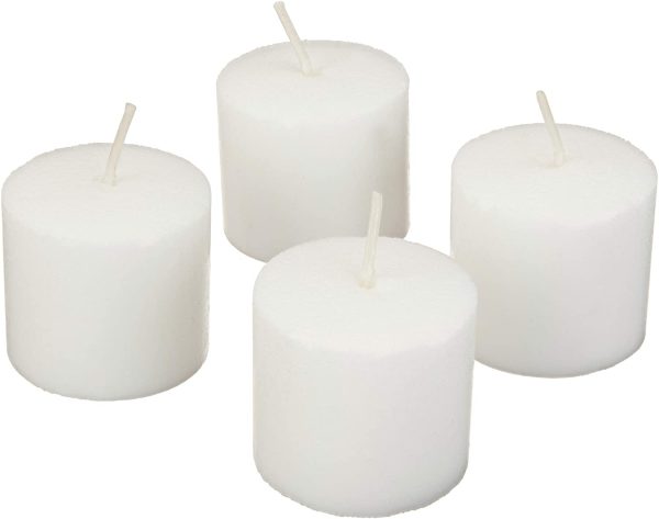 WAYNEWON4-Pack Unscented Pillar Candles - 68 Hour Burn Time - 2.8 x 6-Inches, White Sale