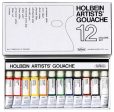 12 color set Holbein gouache (japan import) For Sale