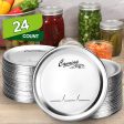 Netany 100-Count, [WIDE Mouth] Canning Lids for Ball, Kerr Jars - Split-Type Metal Mason Jar Lids for Canning Online now