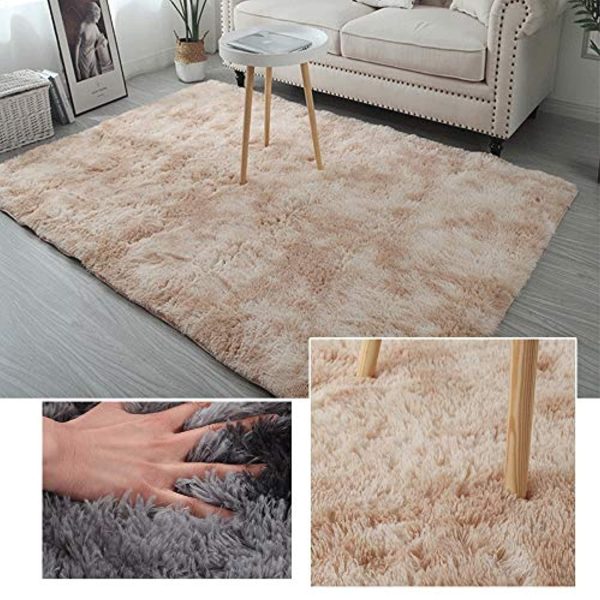 Wondo Lixada Ultra Soft Tie-Dye Style Gradient Color Carpet Floor Bedroom Mat Rectangle Shape Fluffy Rug for Living Room Bedroom Balcony Hallway Mat Discount