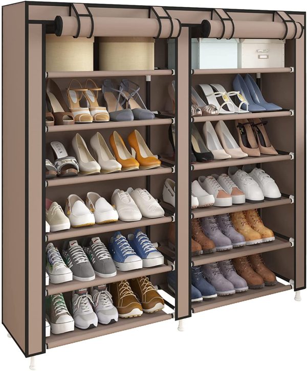 UDEAR Shoe Rack Free Standing Portable Shoes Storage Organizer Black Hot on Sale