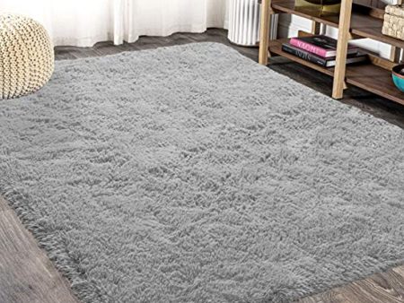 Wondo Fluffy Ultra Soft Shaggy Area Rugs for Kids Baby Children Fluffy Carpet for Kids Room Bedside Nursery Rug (2  x 3 , Grey) For Discount