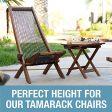 WestinTrends Tamarack Folding Table - Outdoor Patio Furniture Accessory for Home Entertaining in the Patio, Backyard, and Deck Discount