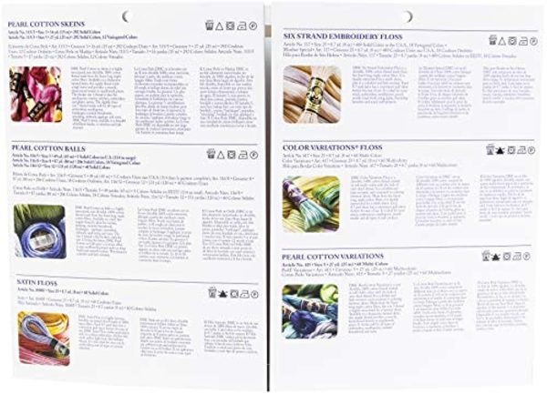 DMC COLORCRD Needlework Threads 12-Page Printed Color Card Online Hot Sale