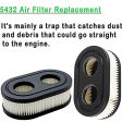 MIA GENOVIA 4 Pack 593260 Air Filter 798452 Fit for 5432 5432K 09P702 4247 Push Lawn Mower Air Cleaner Cartridge Filter Compatible with 500EX 550EX 575EX 625EX 675EX 725EXI 675EXI 550E Series Engines Fashion