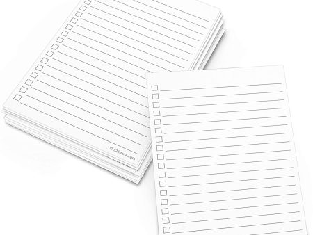 Abc Check Printing  Checklist Cards (Set of 50) 3  x 5  - Double Sided Index Cards - Notecards with To Do Checkboxes - Thick Card Stock - Made in The USA Sale