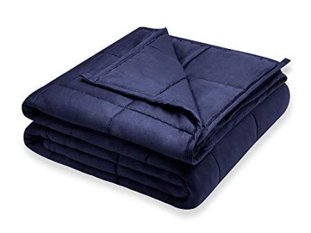 Weighted Idea Cool Weighted Blanket | 12 lbs | 48  x78   | Cotton | Grey | for Adult Woman and Man Cheap