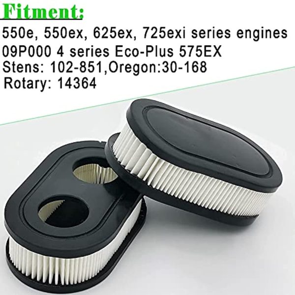 MIA GENOVIA 4 Pack 593260 Air Filter 798452 Fit for 5432 5432K 09P702 4247 Push Lawn Mower Air Cleaner Cartridge Filter Compatible with 500EX 550EX 575EX 625EX 675EX 725EXI 675EXI 550E Series Engines Fashion