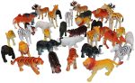 Set of Mini Safari Toy Animals Small Zoo Animal Figures (36) Fashion