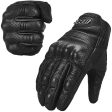 ILM Goatskin Leather Motorcycle Motorbike Powersports Racing Gloves Touchscreen For Men and Women Black (XXL, Black Perforated) on Sale