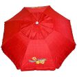 Sand Anchor 7 feet Beach Umbrella With Tilt and Telescoping Pole- Red Cheap