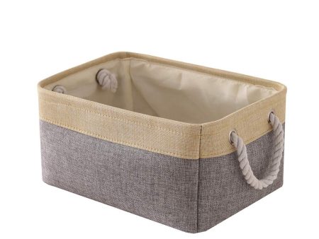 TheWarmHome Foldable Jumbo Fabric Storage Bins Grey Basket for Gifts Empty (18.9×15×11.8 inch) Sale