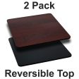 Reversible Laminate Table Top Finish: Black Mahogany, Size: 36  Square Cheap