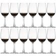 UMI UMIZILI 12 Ounce - Set of 12, Classic Durable Red White Wine Glasses for Party Supply