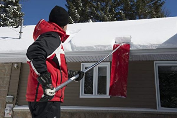 SNOWPEELER ROOF RAKE! Easy-To-Use Rooftop Snow Removal Tool with 20-FT Handle, 9-FT Snow Slide and 18-IN Cutting Blade. Aluminum and Stainless-Steel Construction. Less Time and Effort than Snow Rakes! For Cheap