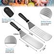 ZZCHML Griddle Accessories Barbecue Tool Sets for Blackstone and Camp Chef，Thicken Stainless Steel Flat Top Grill Accessories Kit Professional Grill BBQ Spatula Set with Spatula, Scraper, Bottle Supply