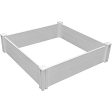 White Vinyl Raised Garden Bed 2-pack Sale