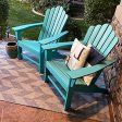 WestinTrends Classic Outdoor Adirondack Chairs with Connecting Plate Set of 3 for Garden Porch Patio Deck Backyard, Weather Resistant Accent Furniture, Blue Online