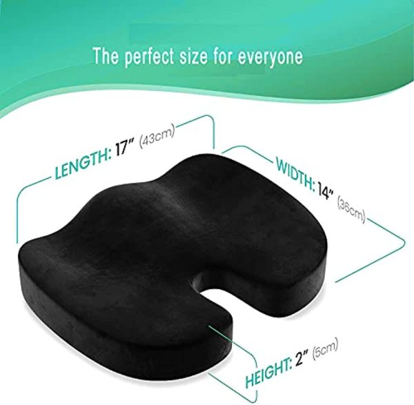 GDFHG Gel Enhanced Seat Cushion - Comfort Seat Cushion for Office Chair - Comfort Memory Foam Seat Cushion - Tailbone Cushion - Coccyx Cushion - Sciatica Pillow for Sitting Cheap