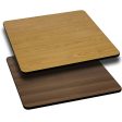 Reversible Laminate Table Top Finish: Black Mahogany, Size: 36  Square Cheap