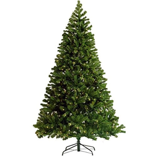 National Tree Company Pre-Lit  Feel Real  Artificial Full Downswept Christmas Tree, Green, Douglas Fir, Dual Color LED Lights, Includes Stand and PowerConnect, 9 feet Fashion