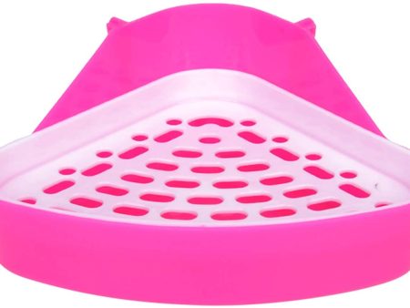 None Brand Triangle Potty Trainer Corner, Pet Toilet Small Animal Litter Box for Hamster Rabbit Bunny Chinchilla Guinea Pig Ferret Gerbil Discount