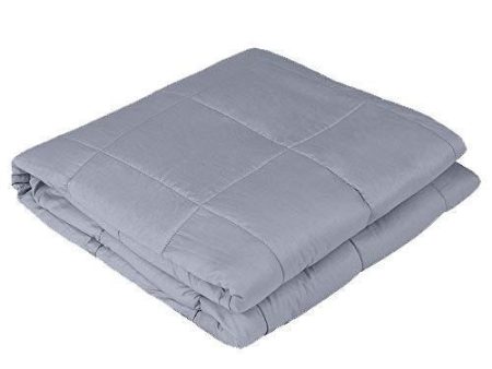 Weighted Idea Premium Weighted Blanket | 20 lbs | 60  x80   | Cotton | Grey | for Adult Women and Men Hot on Sale