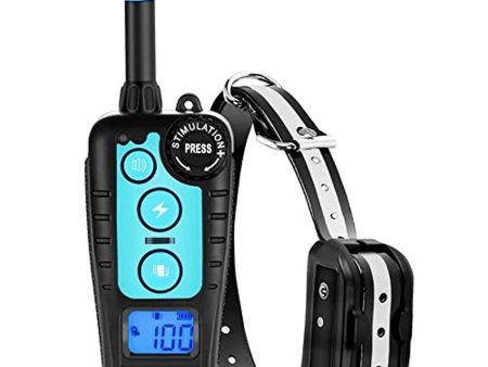 TEMEISI Dog Training Collar, 1800ft Remote Dog Shock Collar, NO Hurt IPX7 Waterproof and Rechargeable Training Collar with Beep, Vibration, Shock Electronic Collar Modes Sale