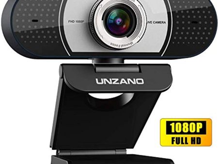 Unzano Webcam with Microphone for Desktop, Full HD 1080p USB Computer Camera Web Cam for Mac PC Laptop, USB Webcam for Recording Conferencing and Streaming, Skype YouTube Zoom Facetime Cheap