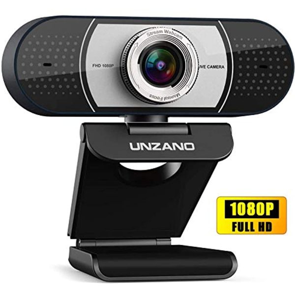 Unzano Webcam with Microphone for Desktop, Full HD 1080p USB Computer Camera Web Cam for Mac PC Laptop, USB Webcam for Recording Conferencing and Streaming, Skype YouTube Zoom Facetime Cheap