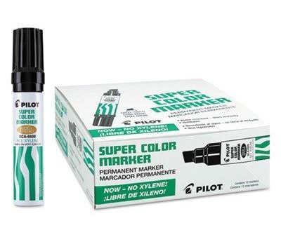 Pilot Pen Corporation of America : Jumbo Permanent Marker, Refillable, Chisel Point, Black -:- Sold as 2 Packs of - 1 -   - Total of 2 Each Online Sale