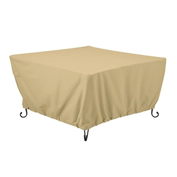 Venrey Terrazzo Water-Resistant 52 Inch Square Fire Pit Table Cover For Sale