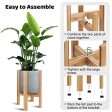 Uneedem Indoor Plant Stand - Adjustable Plant Stands for Indoor Plants, Bamboo Mid Century Modern Plant Holder, Fits Medium & Large Pots Sizes 8 9 10 11 12 inches (Pot Not Included) Supply