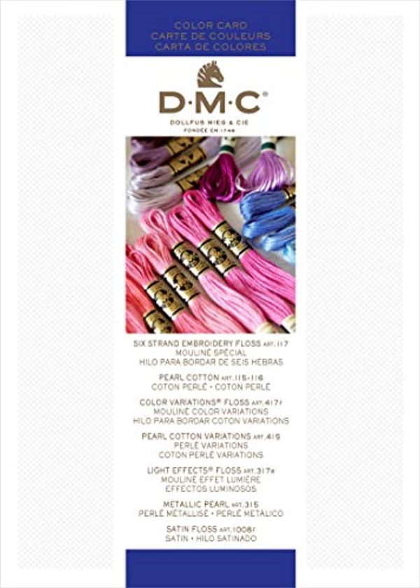 DMC COLORCRD Needlework Threads 12-Page Printed Color Card Online Hot Sale