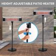 TRUSTECH Electric Outdoor Heater - Halogen Patio Heater, Waterproof Space For Sale