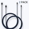 TalkWorks Charger Cable for PS4 Controller 10 ft (2-Pack) - Long Heavy Duty Braided Micro USB Cord Charging Compatible with Sony PlayStation 4 - Black Sale