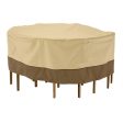 Venrey Veranda Water-Resistant 70 Inch Round Patio Table & Chair Set Cover Supply