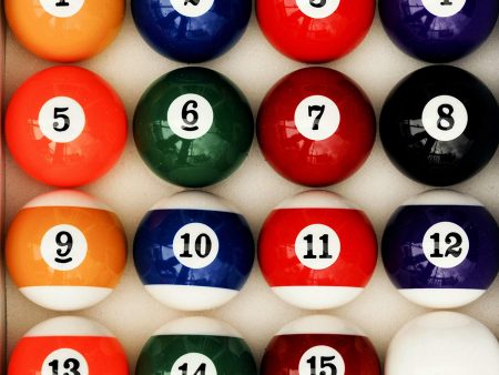 Pool Table Billiard Ball Set, Art Number Style Discount