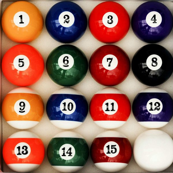 Pool Table Billiard Ball Set, Art Number Style Discount