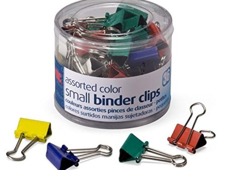 OfficemateOIC Small Binder Clips, Assorted Colors, 36 Clips per Tub (31028) 4-Pack Online Sale