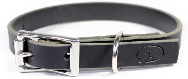 Paercute Small Dog Breed 3 4  Full Grain Thick Leather Dog Collar Online