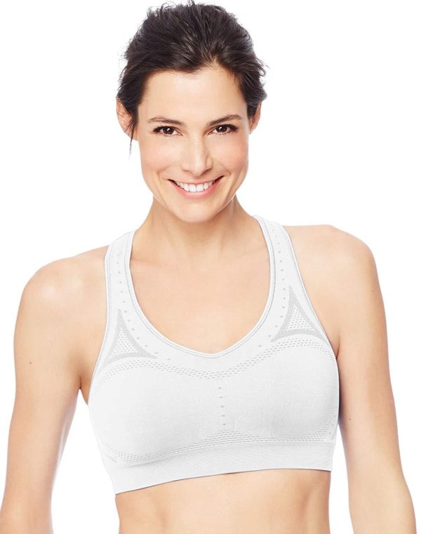 Hanes Sport Women s Seamless Racerback Sports Bra Cheap