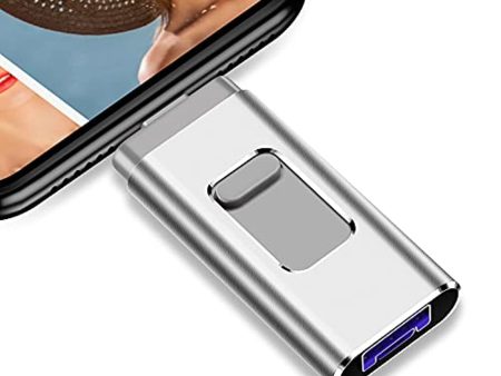 PANGUK Flash Drive for Phone Photo Stick 1TB Memory Stick USB 3.0 Flash Drive Thumb Drive for Phone and Computers (1TB Silver) Sale