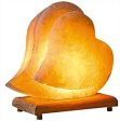 Himalayan Salt Lamp Hand Carved Himilian Pink Light Romantic Double Heart Crystal Rock on Neem Wood Base UL - Approved Cord with Dimmer Switch Brightness Control Enjoy this Eco Friendly Work of Art! Fashion