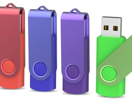 PANGUK 8GB USB Flash Drive USB 2.0 Memory Stick 5 PACK 8GB Swivel Pen Drive Thumb Drives Metal Cap (5 Mix-color: Black, Blue, Red, Green, Purple) Fashion